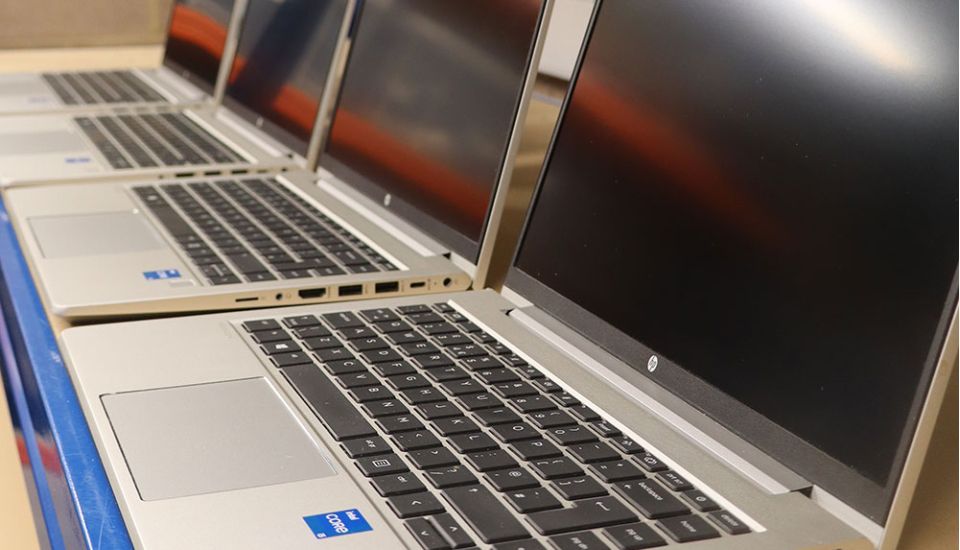 row of pcs