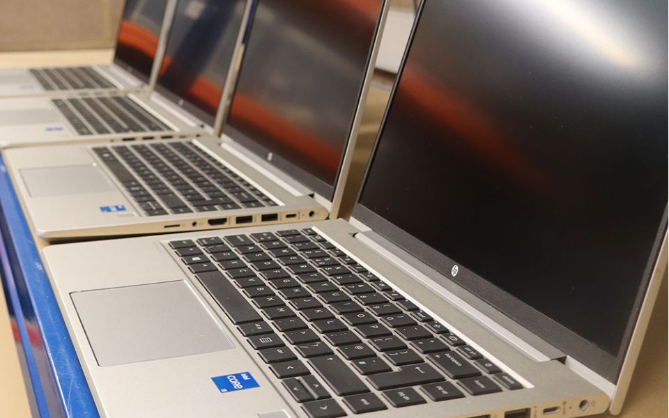 row of pcs