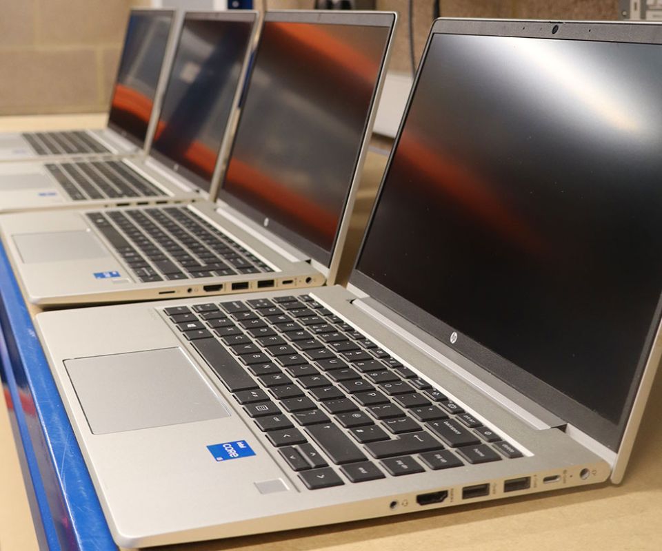 row of pcs